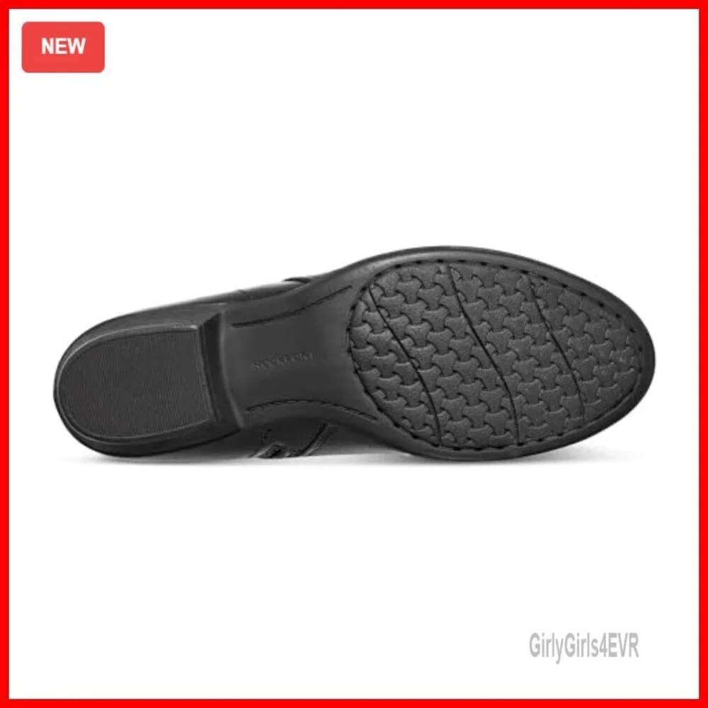 Leather Ankle Booties with Arch Support, Cushioned Comfort, Extended Sizes